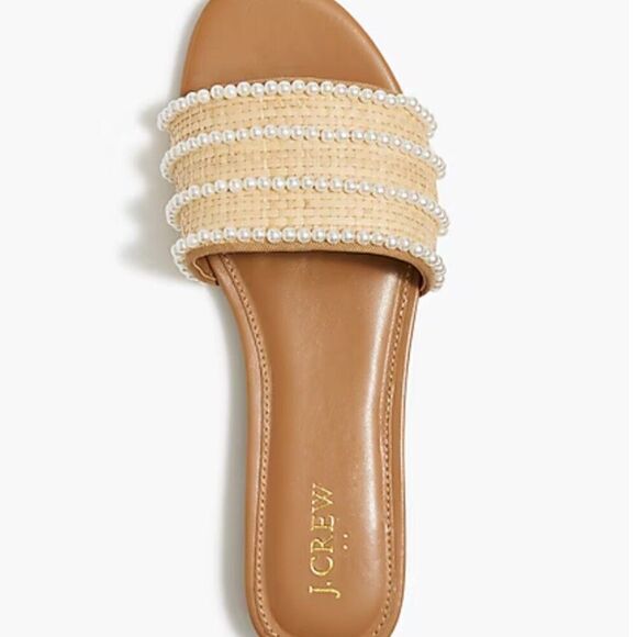 J.Crew Factory Pearl slide sandals NWT - Picture 2 of 5